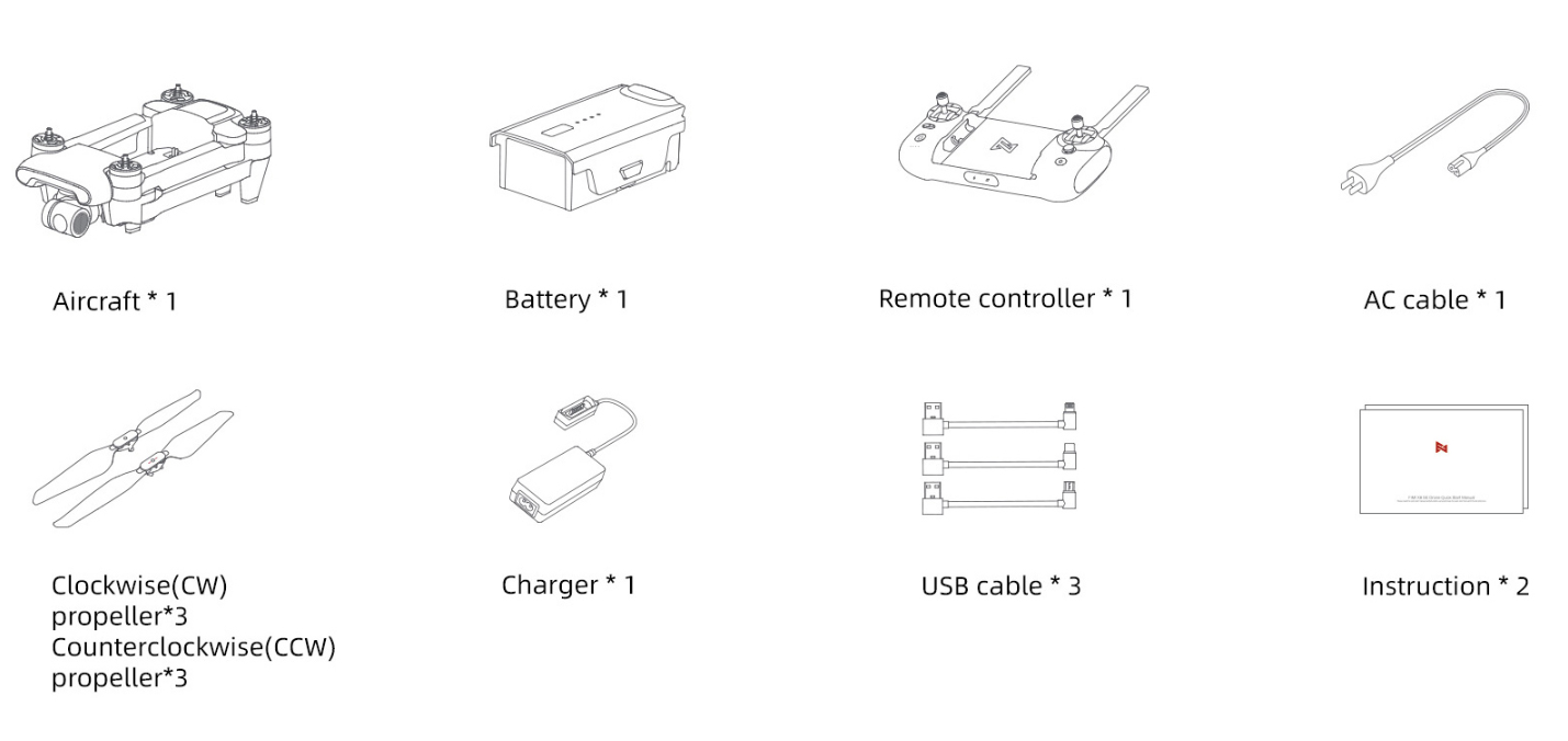 Bộ sản phẩm Flycam Xiaomi Fimi X8 SE 2022