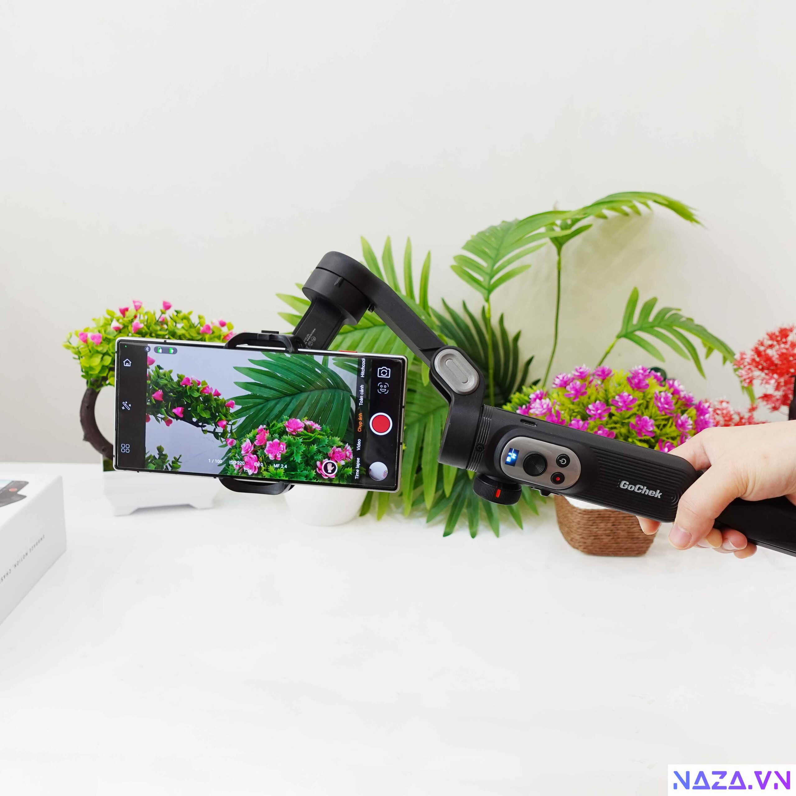 Gimbal GoChek Huntex G5 dọc