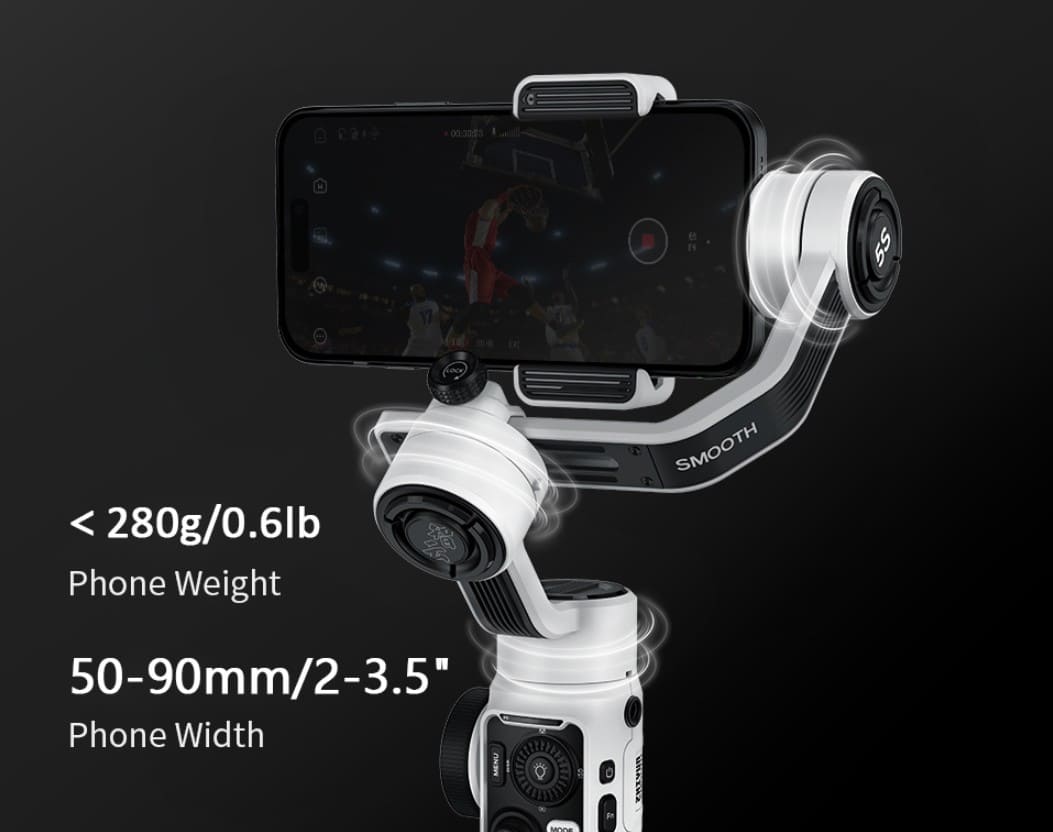 Gimbal Zhiyun Smooth 5S Pro trongj tải
