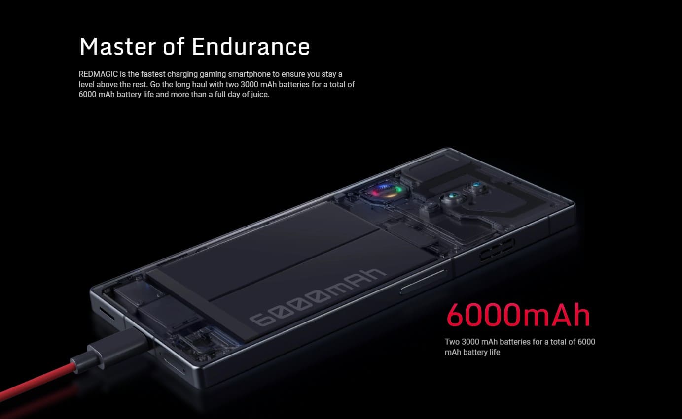 ZTE Nubia Red Magic 8 Pro 5G pin dung lượng cao