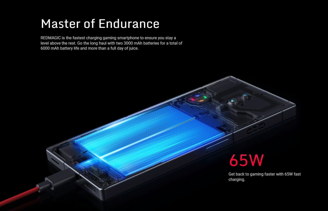 ZTE Nubia Red Magic 8 Pro 5G xạc nhanh