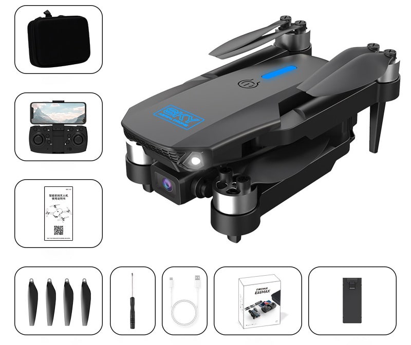 Flycam E88 Max bộ sản phẩm