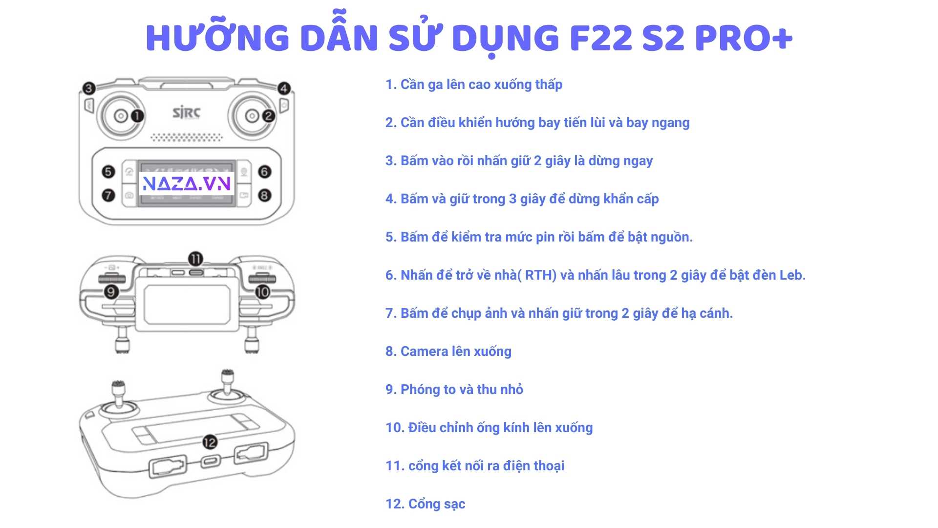 Flycam F22 S2 Pro+ New Fullbox 29 HƯỠNG DẪN SỬ DỤNG F22 S2 PRO