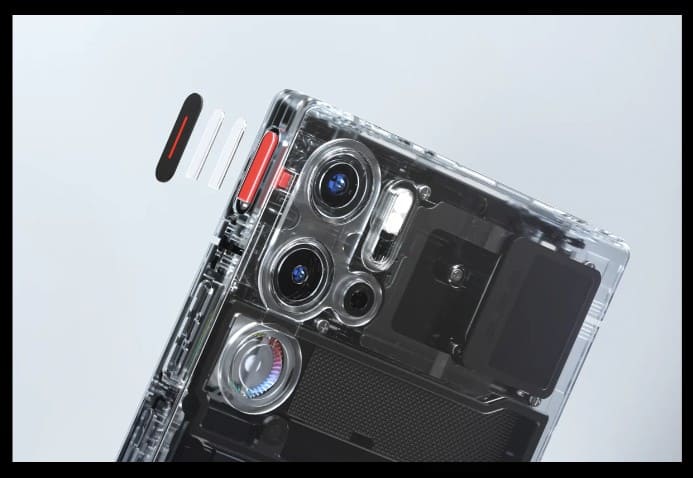 ZTE Nubia 9S Pro Plus black kết cấu