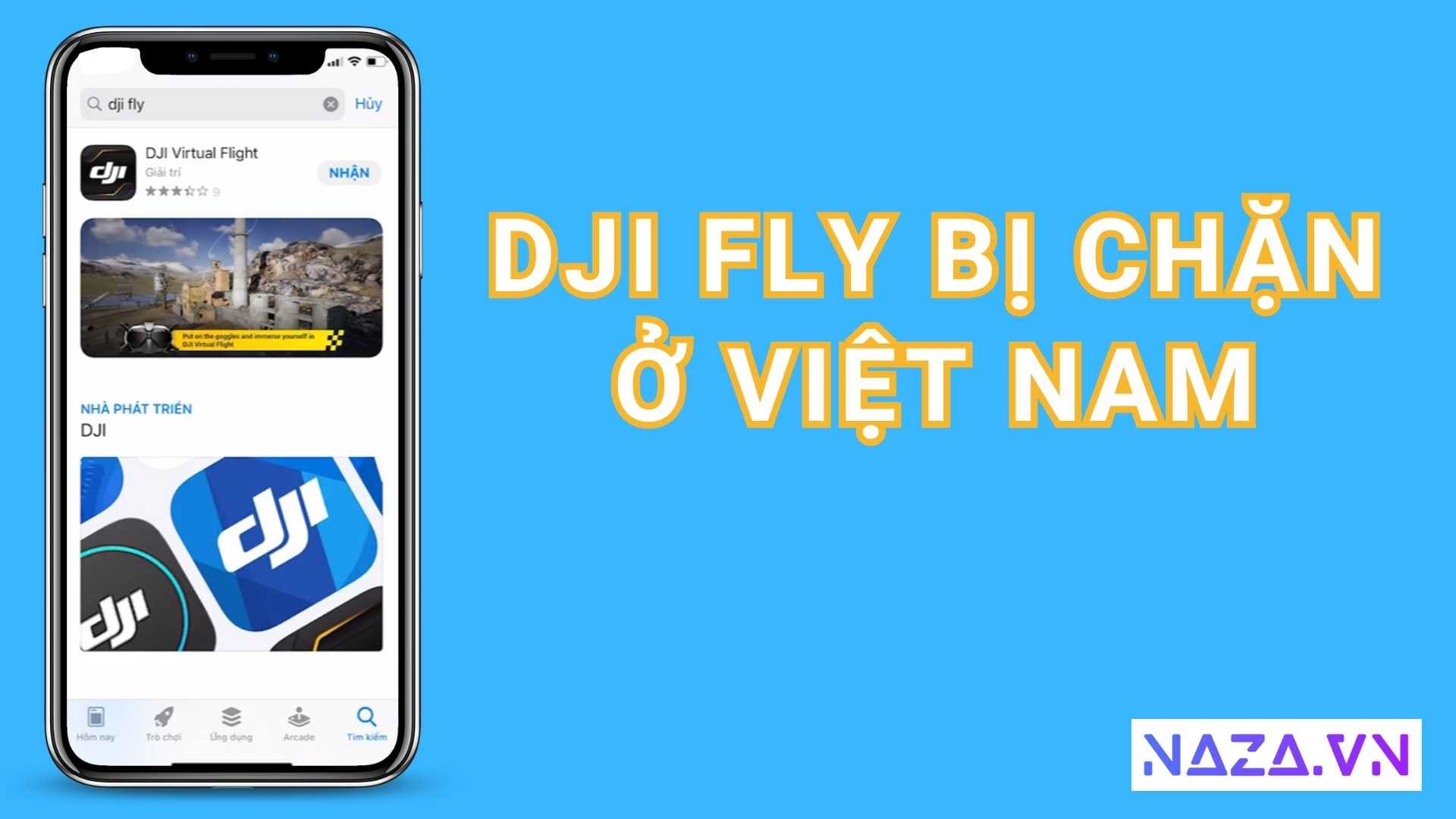 DJI Fly bị chặn ở việt nam