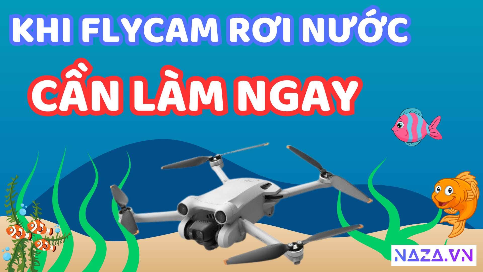 Flycam bị rơi nước nên xử lý thế nào