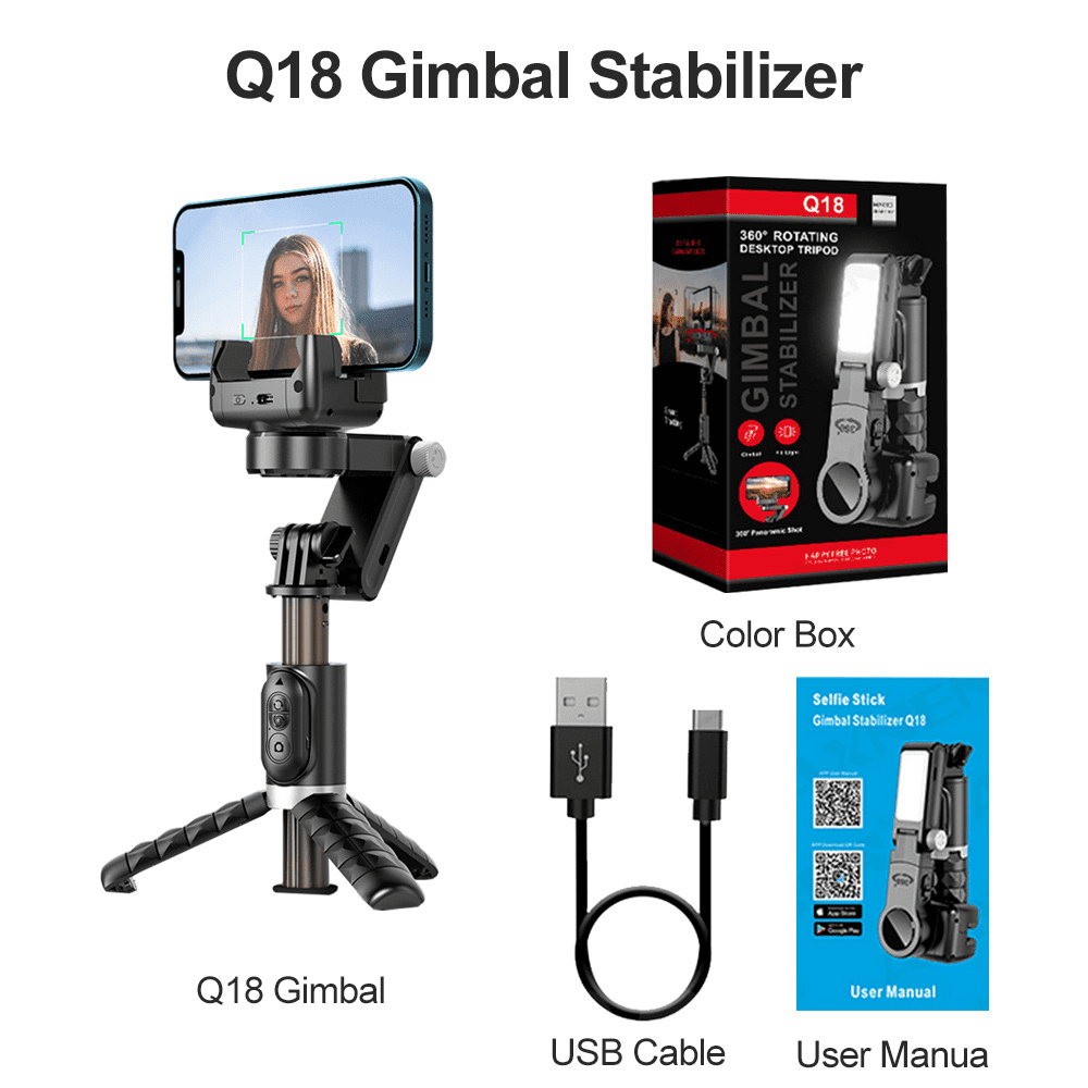 Gimbal Q18 Pro Chính Hãng Fullbox 32 Gimbal Q18 Pro bộ sản phẩm