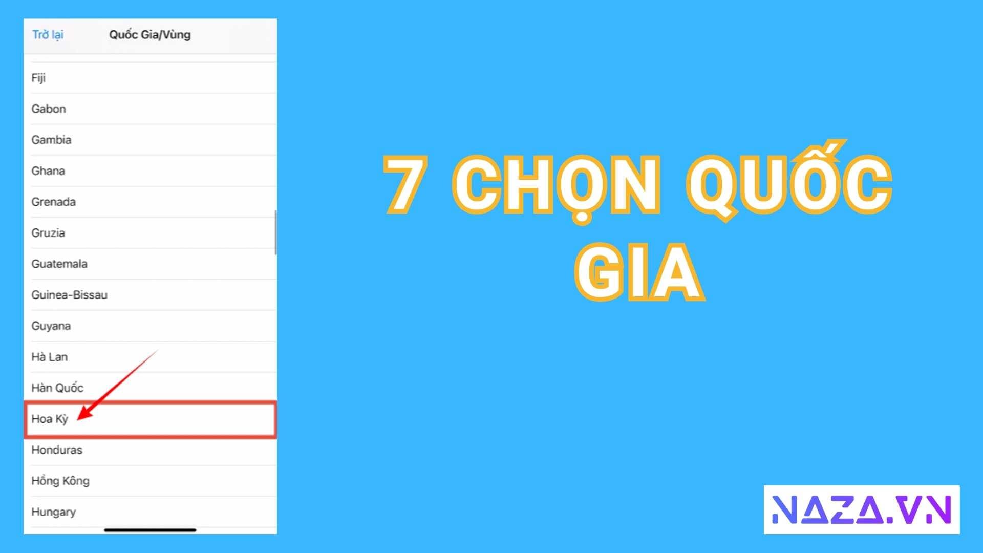 Hướng dẫn tải DJI Fly cho iPhone chọn quốc gia