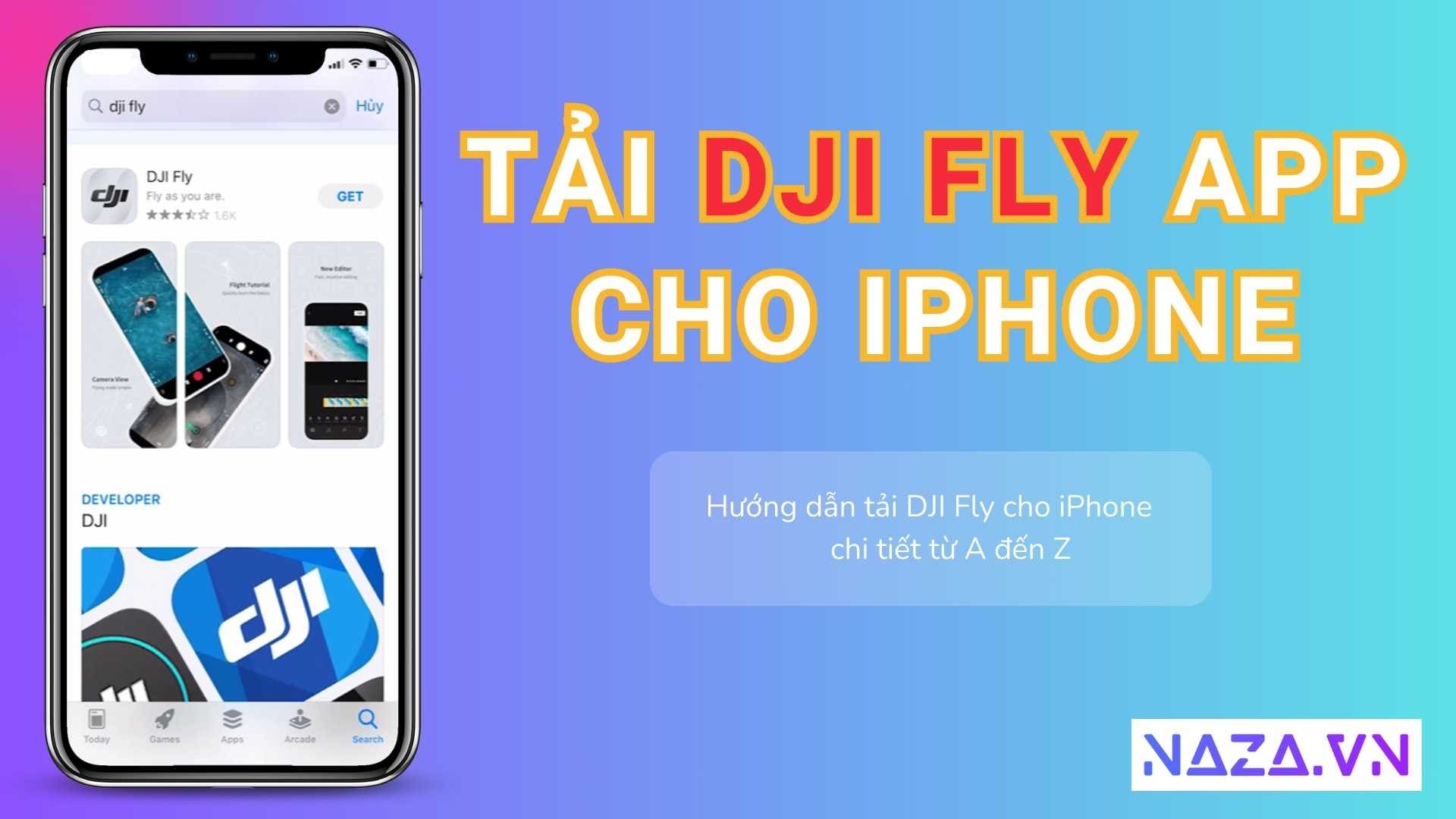 Hướng dẫn tải DJI Fly cho iPhone