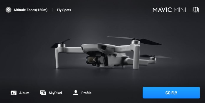 tải dji fly cho android màn hình điều khiển