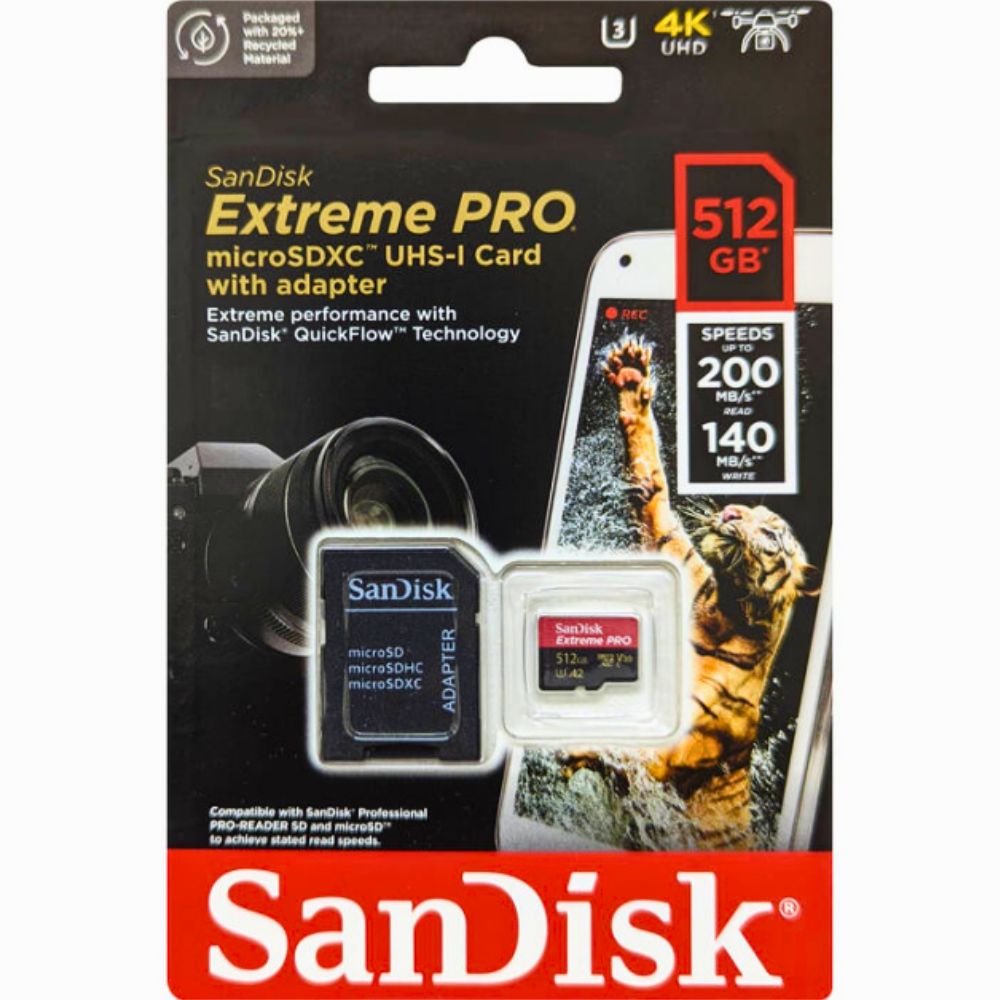 Thẻ Nhớ 512G Sandisk Extreme Pro Chính Hãng box